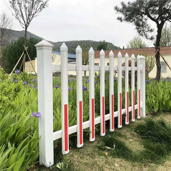 城市道路隔離欄桿 花圃花園柵欄 白色隔離防護網綠白色